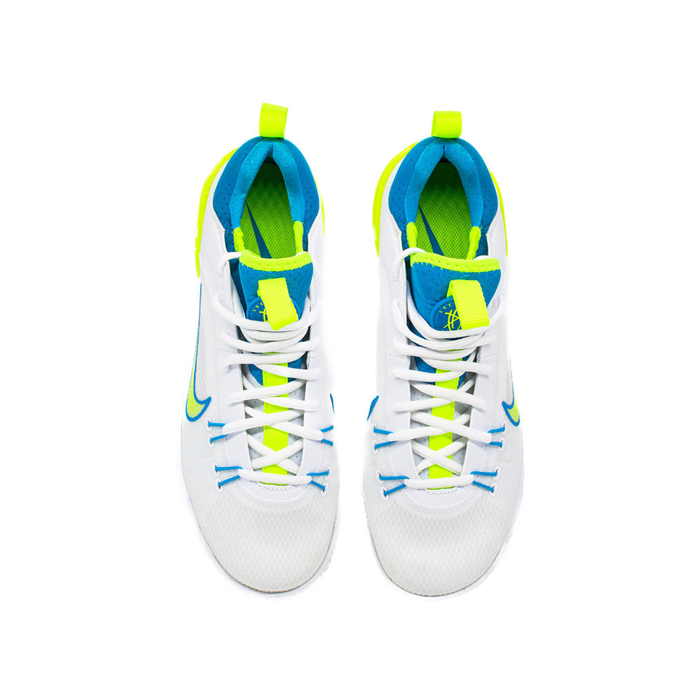 Nike Huarache 9 Elite Turf LAX SE Lacrosse Shoes - White/Vivid