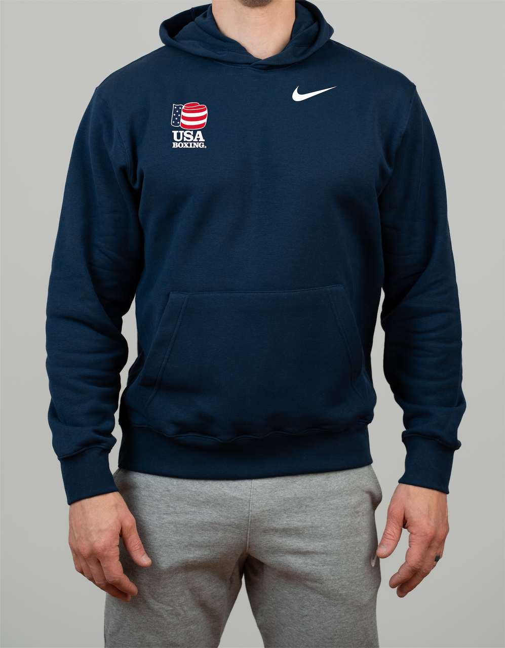 nike boxed air hoodie white red blue