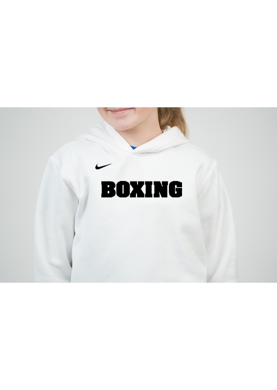 white youth nike hoodie