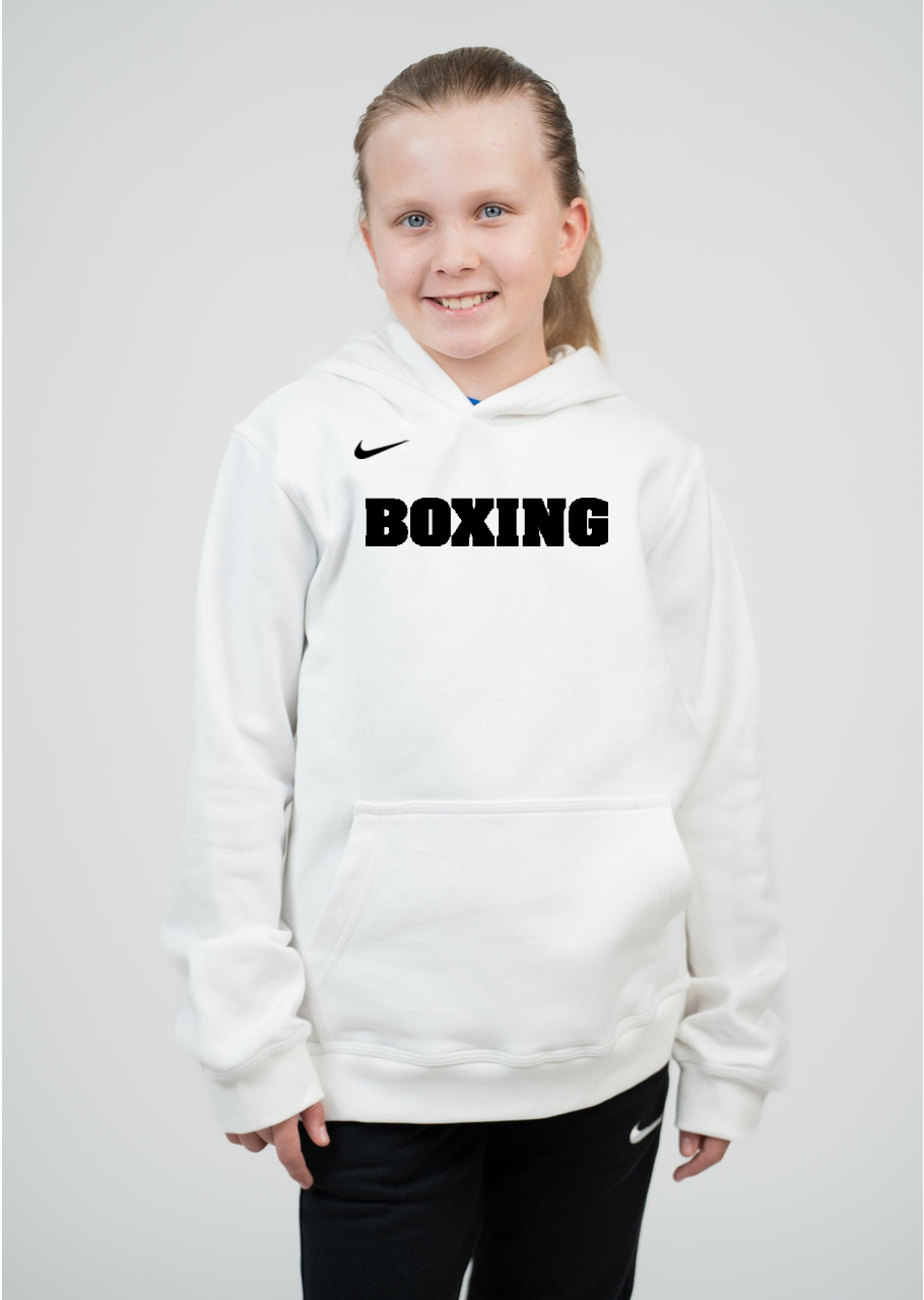 white nike hoodie youth