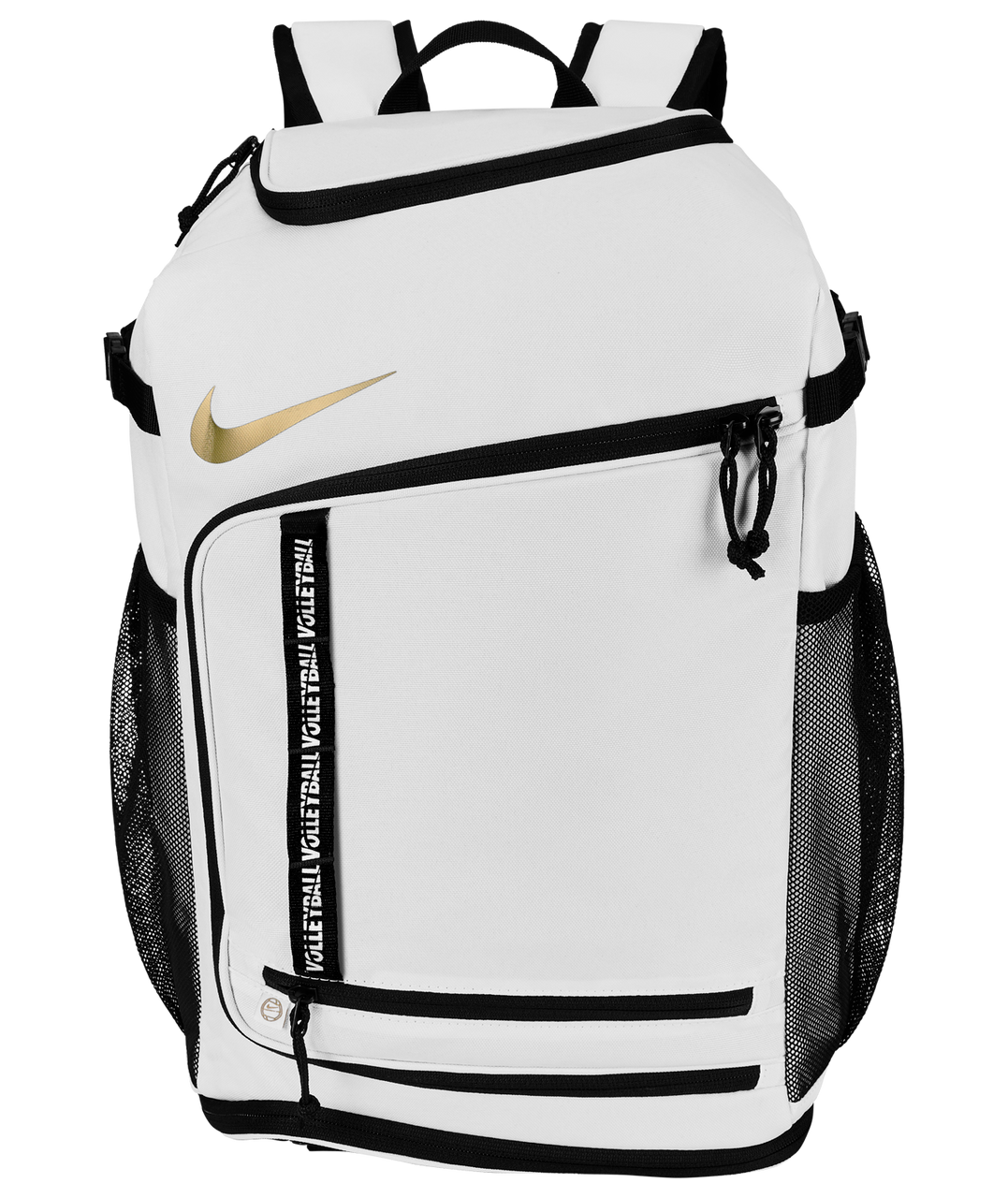 nike white and black backpack