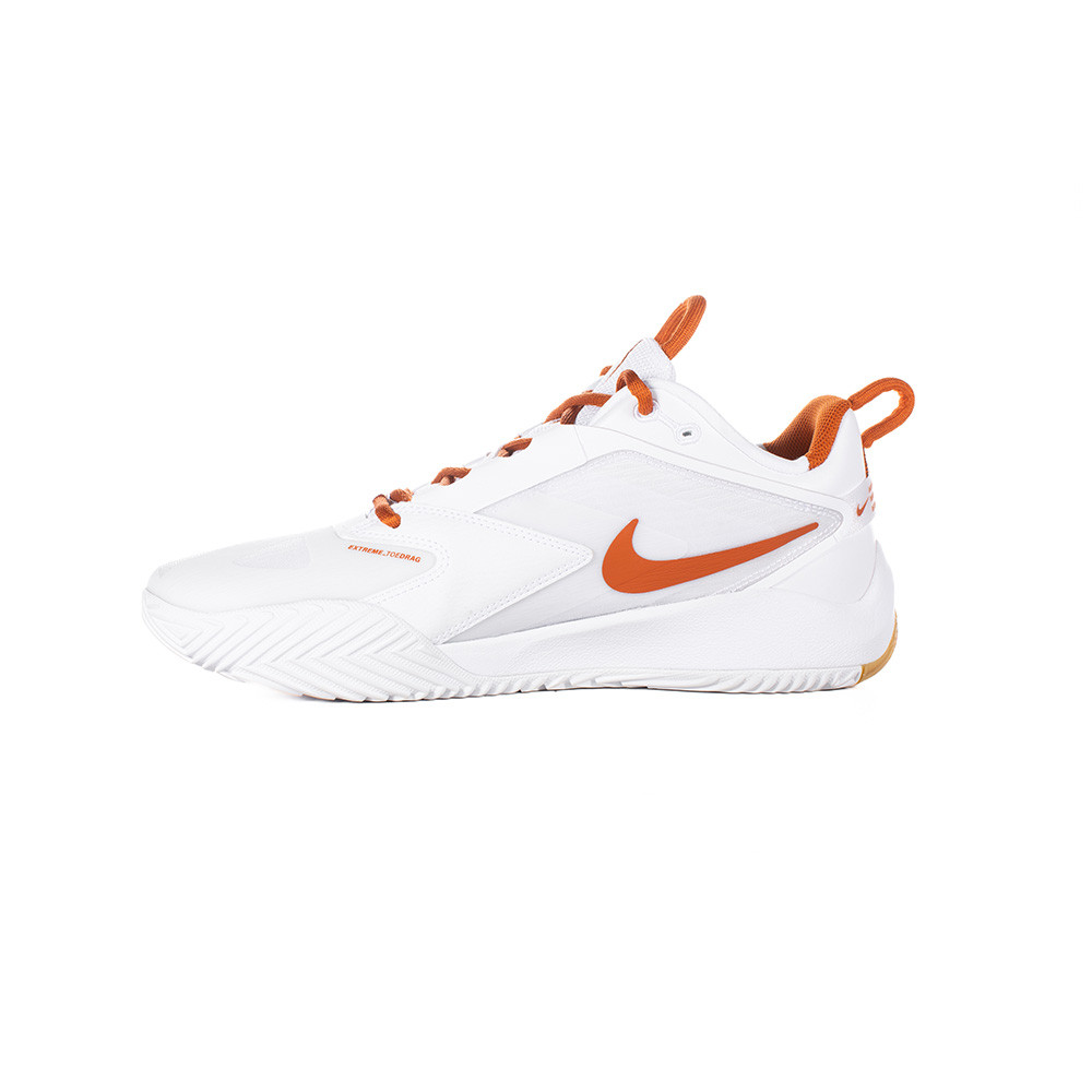 Nike Air Zoom Hyperace 3 Volleyball Shoes - White/Desert Orange