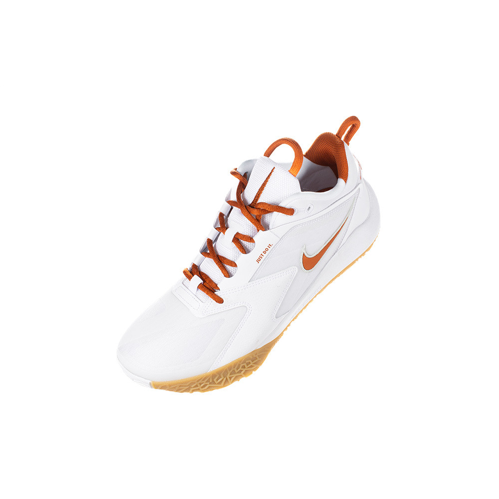 nike white orange sports shoes