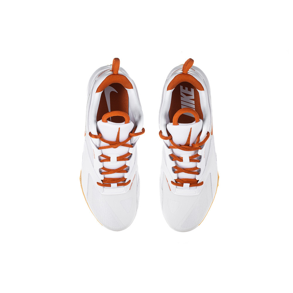 Nike Air Zoom Hyperace 3 Volleyball Shoes - White/Desert Orange