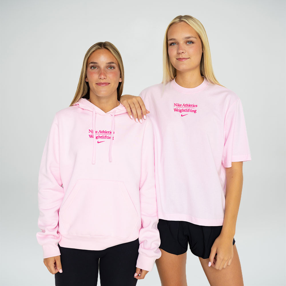 Nike Women's Weightlifting Athletic Hoodie - Pink Foam