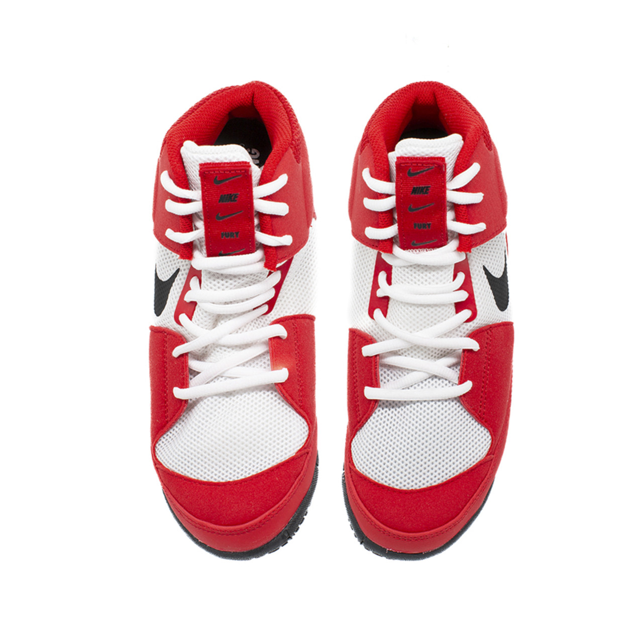 Nike Fury Wrestling Shoes - Red/White/Black