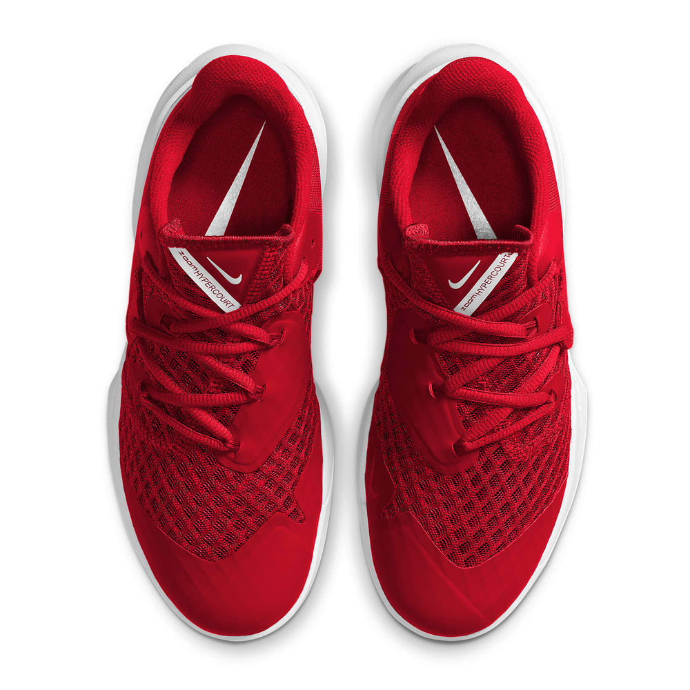 ナイキ Zoom バスケットボールシューズ レッド Nike Zoom HyperSpeed Court Volleyball Shoes - University Red / White