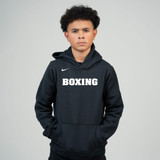 Nike Youth Boxing Pullover Club Fleece Hoodie - Black/White