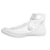 Nike Speedsweep VII Wrestling Shoes - Color: 100-White/Metallic Silver