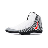 Nike Inflict 4 SE Wrestling Shoes - Color: 100 - White/University Red/Wolf Grey Anthracite