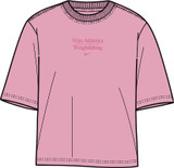 Nike Women's Weightlifting Athletic SS Boxy Tee - Pink Foam 