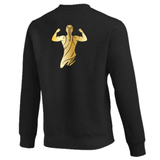 Nike Mens Wrestling AE Monogram with Name And Swoosh With Amit Flex Club Fleece Crew - Black
