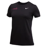 Nike Women's Volleyball AOVB Cursive Pocket Dri-Fit Cotton S/S Tee - Black
