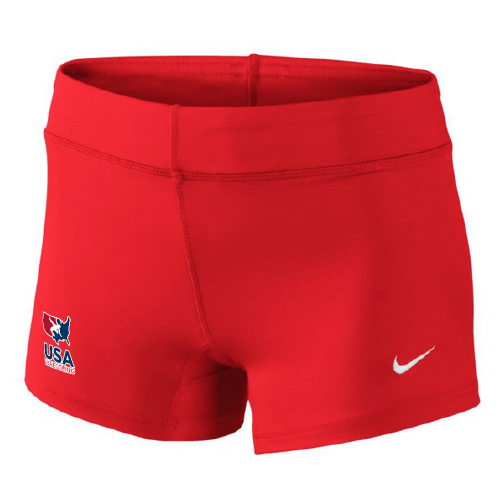 Nike Women's USA Wrestling Performance Game Short - Scarlet