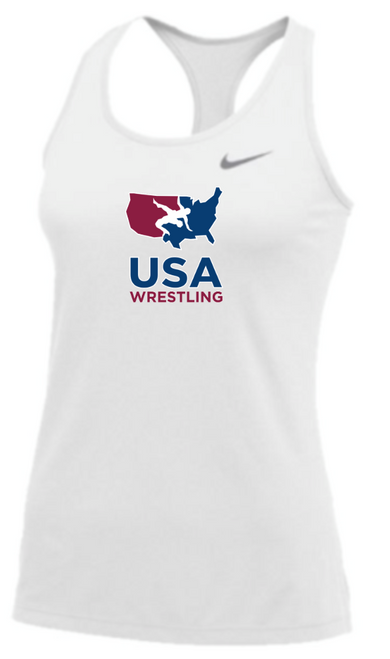 Nike Women's USA Wrestling Balance Tank - White