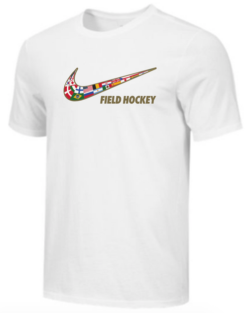 Nike Youth Field Hockey Multi Flag Tee - White 