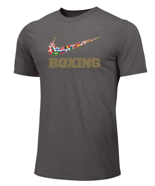 Nike Men's Boxing Multi Flag Tee - Grey