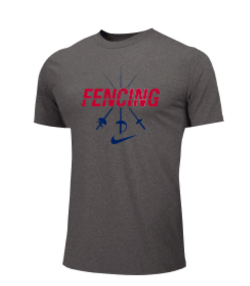 Nike Youth Fencing Swords Tee - Dark Grey Heather