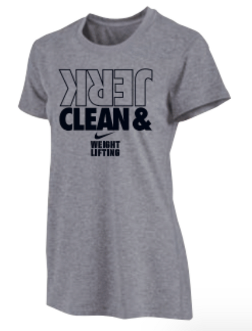 Nike Women's Weightlifting Clean and Jerk Tee - Grey