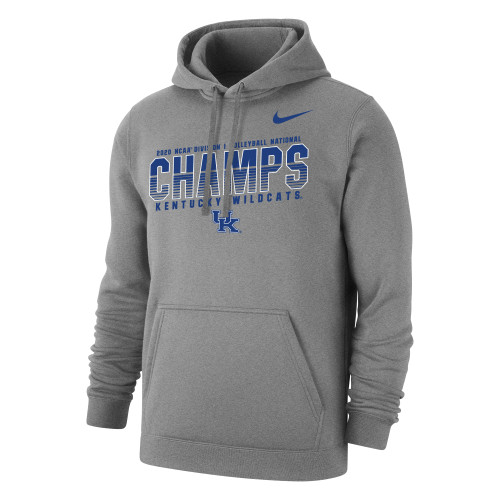 Nike Women's Kentucky Wildcats 2020 Volleyball National Champions Hoodie - Grey