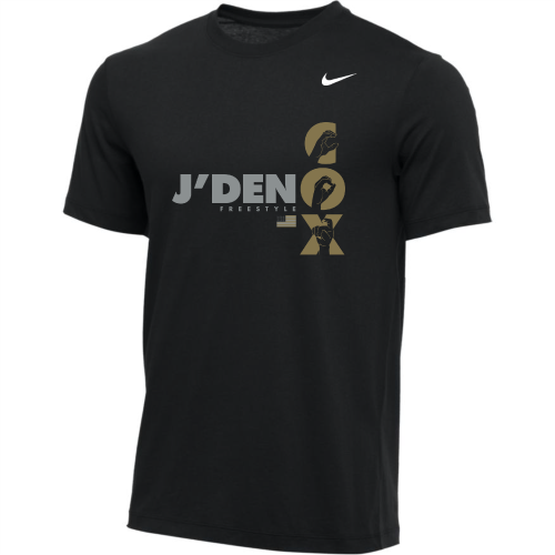 Nike Men's Wrestling J'den Cox Horizontal Tee - Black/Gold