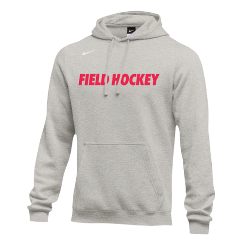 Nike Men's Field Hockey Club Fleece Hoodie - Grey/Red