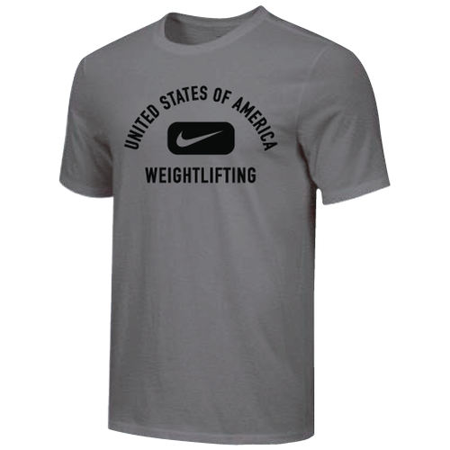 Nike Men's USA Weightlifting Arch USA Tee - Grey