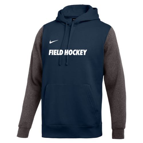 Nike Men's  Field Hockey Club Fleece Color Block Hoodie - Navy/Grey