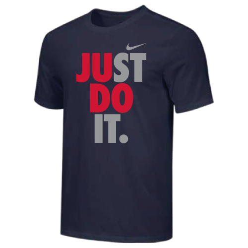 Nike Women's Judo Dri-Fit Cotton Tee -Navy