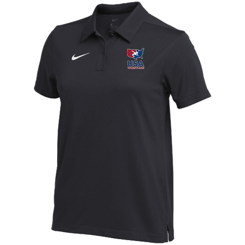 Nike Women's USA Wrestling Polo - Black