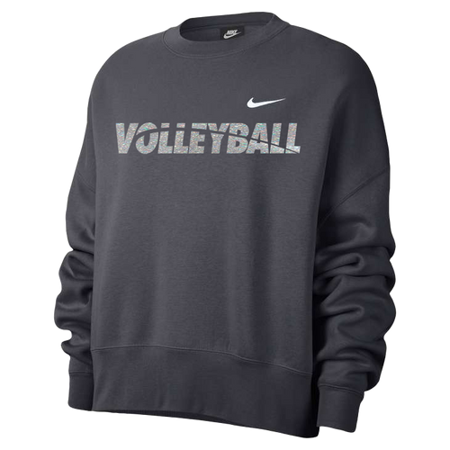 Nike Women’s Volleyball Fleece Trend Crew - Anthracite/White