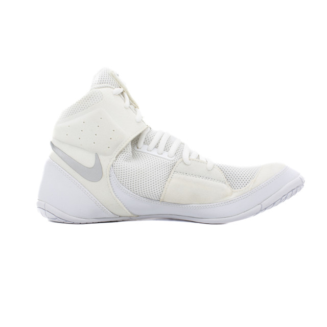 Nike Fury Wrestling Shoes - Color: 102-White/Metallic Silver
