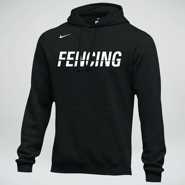 Nike Men's Fencing Club Fleece Hoodie - Black/White