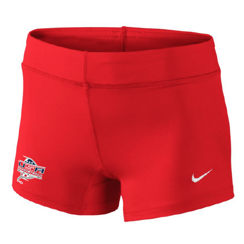 Nike Women's USA Racquetball Performance Game Short - Scarlet