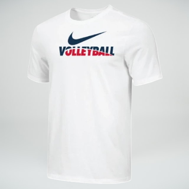 Nike Men's Volleyball Tee - White/Navy/Red