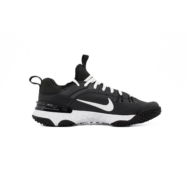 Nike Huarache 9 Elite Turf LAX Lacrosse Shoes - Color: 002 - Black/White