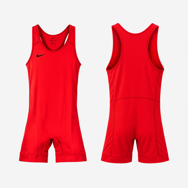 Nike Savage 2 Wrestling Singlet - Scarlet / White