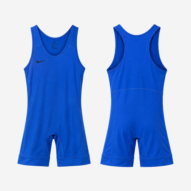 Nike Youth Savage 2 Wrestling Singlet - Game Royal / White