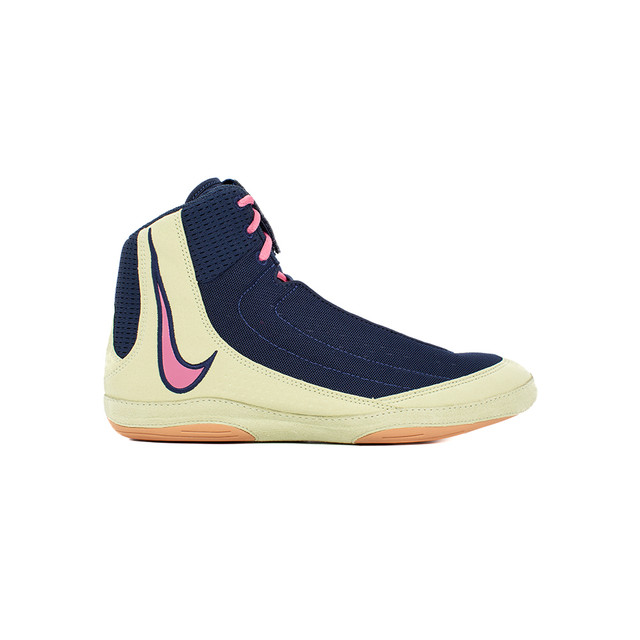 Nike Inflict 4 Wrestling Shoes - Color: 400 - College Navy/ Peony-Olive Aura