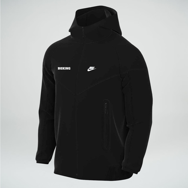 Nike Men's Boxing Team Tech Fleece Windrunner Hoodie Full-Zip - Black