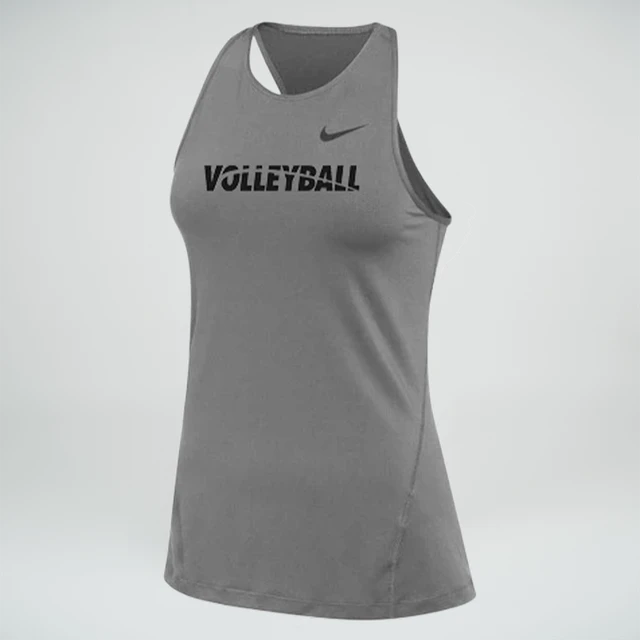 Nike Women's Volleyball Dri-FIT Cotton Tank - Grey
