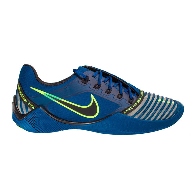 nike air zoom blue fencing shoe