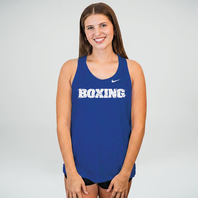 Nike Women's Boxing Dri-FIT Cotton Tank - Royal Blue