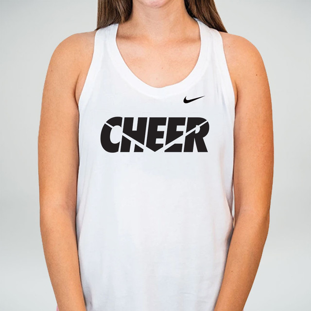 Nike Women's Cheer Dri-FIT Cotton Tank - White