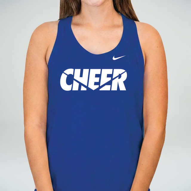 Nike Women's Cheer Dri-FIT Cotton Tank - Royal Blue