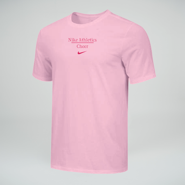 Nike Youth Cheer Athletic 100% Cotton Tee - Pink Foam