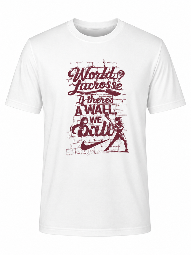Nike Men's World Lacrosse We Ball Dri-Fit Cotton Tee - White