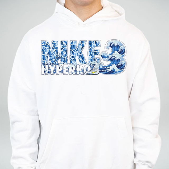 Nike Men's Boxing HyperKO 3 100% Cotton Tee - White/Blue