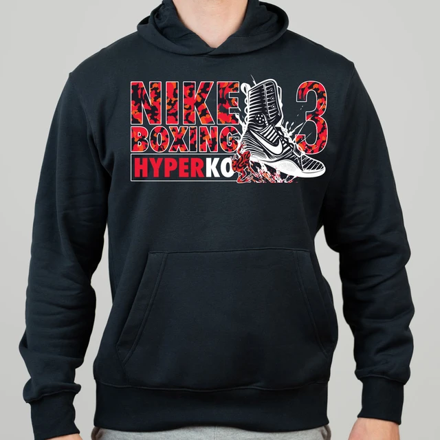 Nike Men's Boxing HyperKO 3 Club Fleece Hoodie - Black/Red