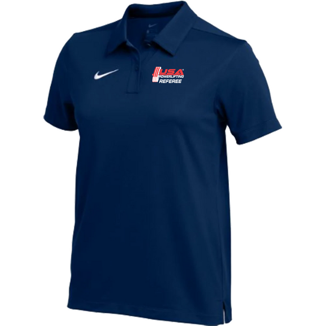 Nike Women's USA PowerLifting Referee SS Polo - Navy